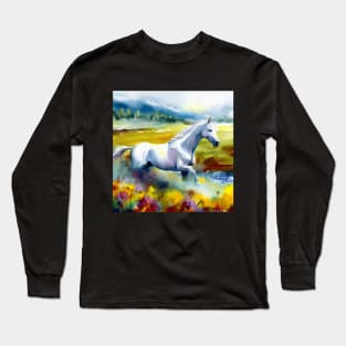 White Horse . Long Sleeve T-Shirt